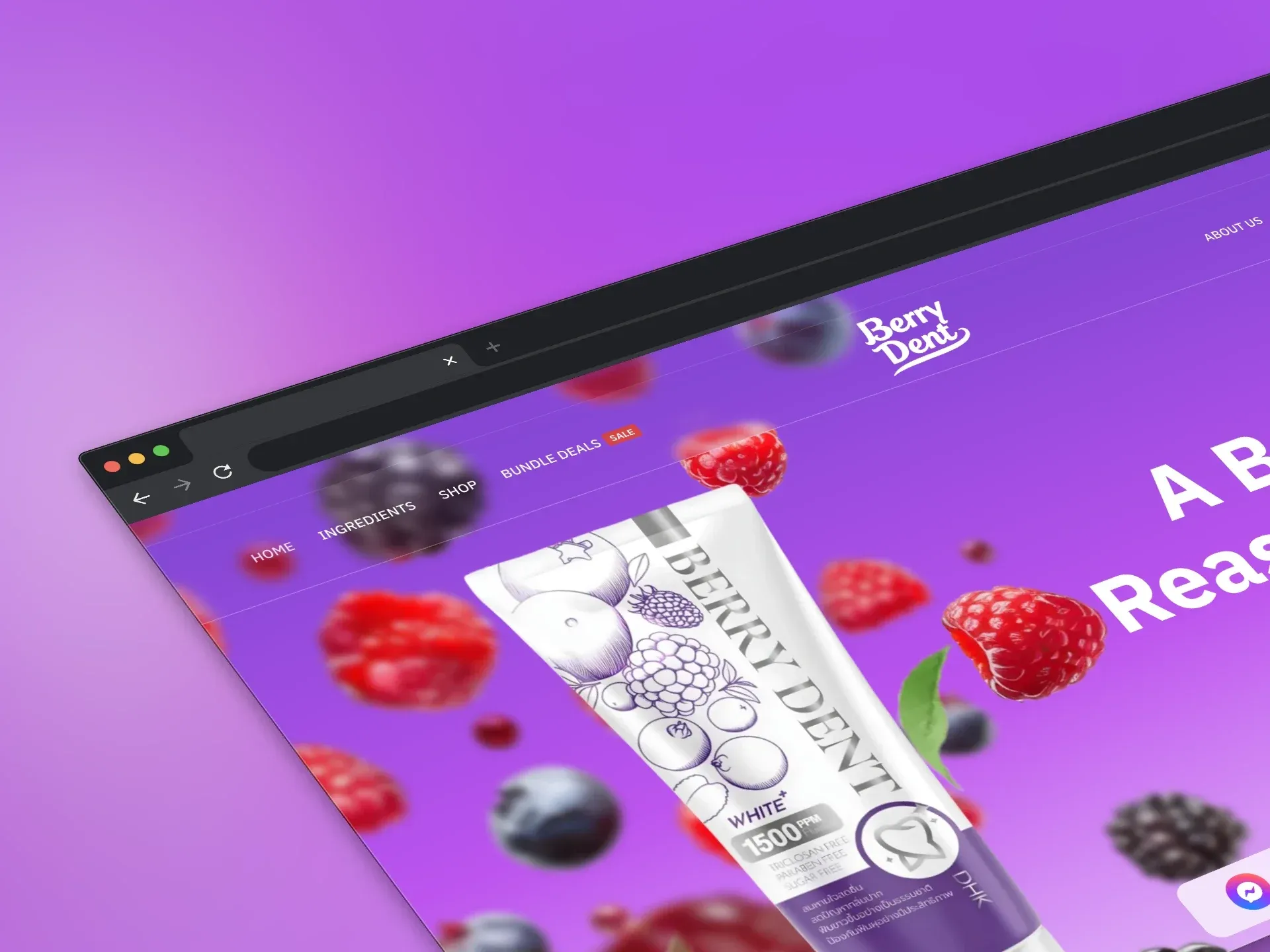 BerryDent website design