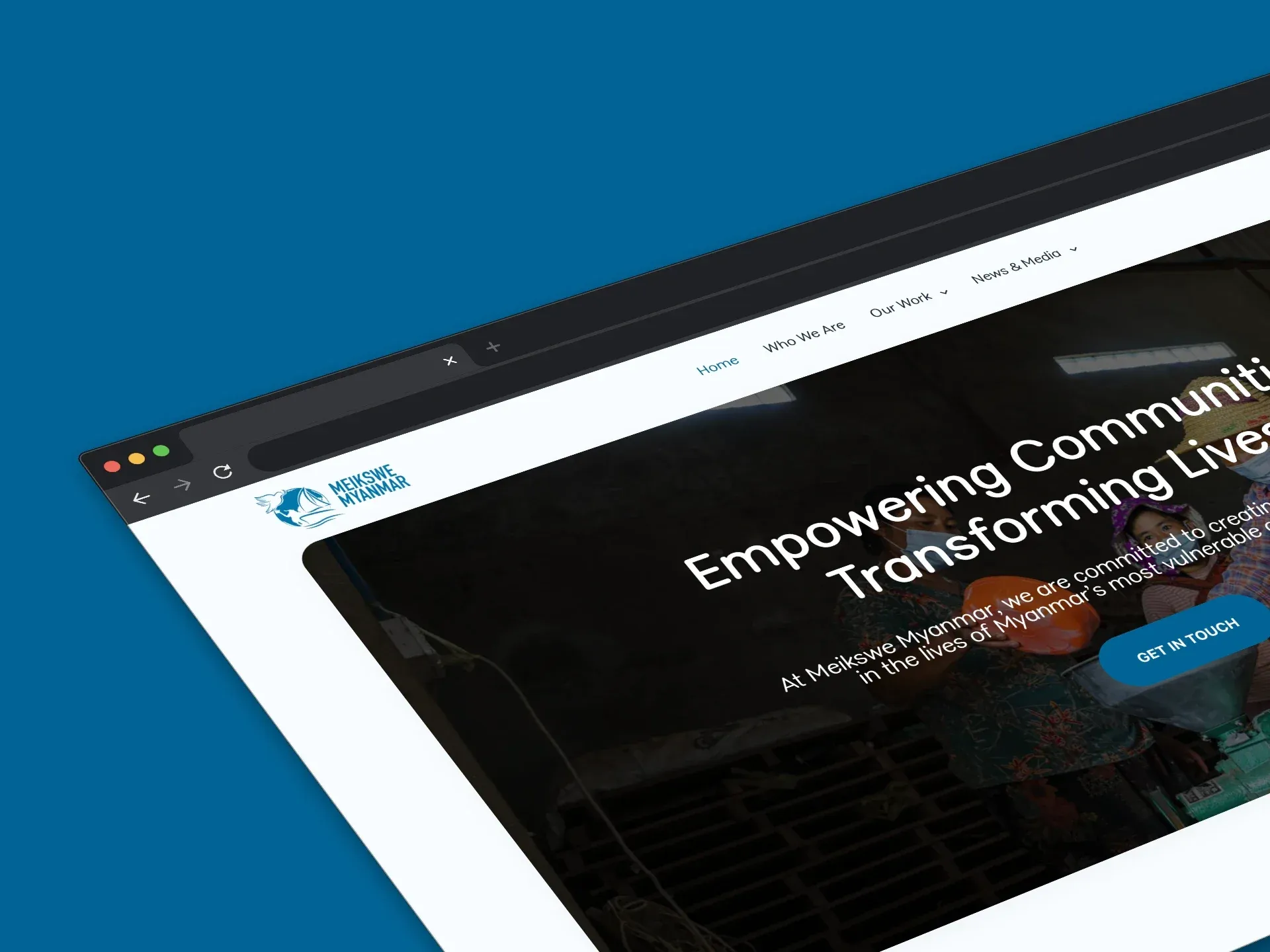 Meikswe Myanmar website design