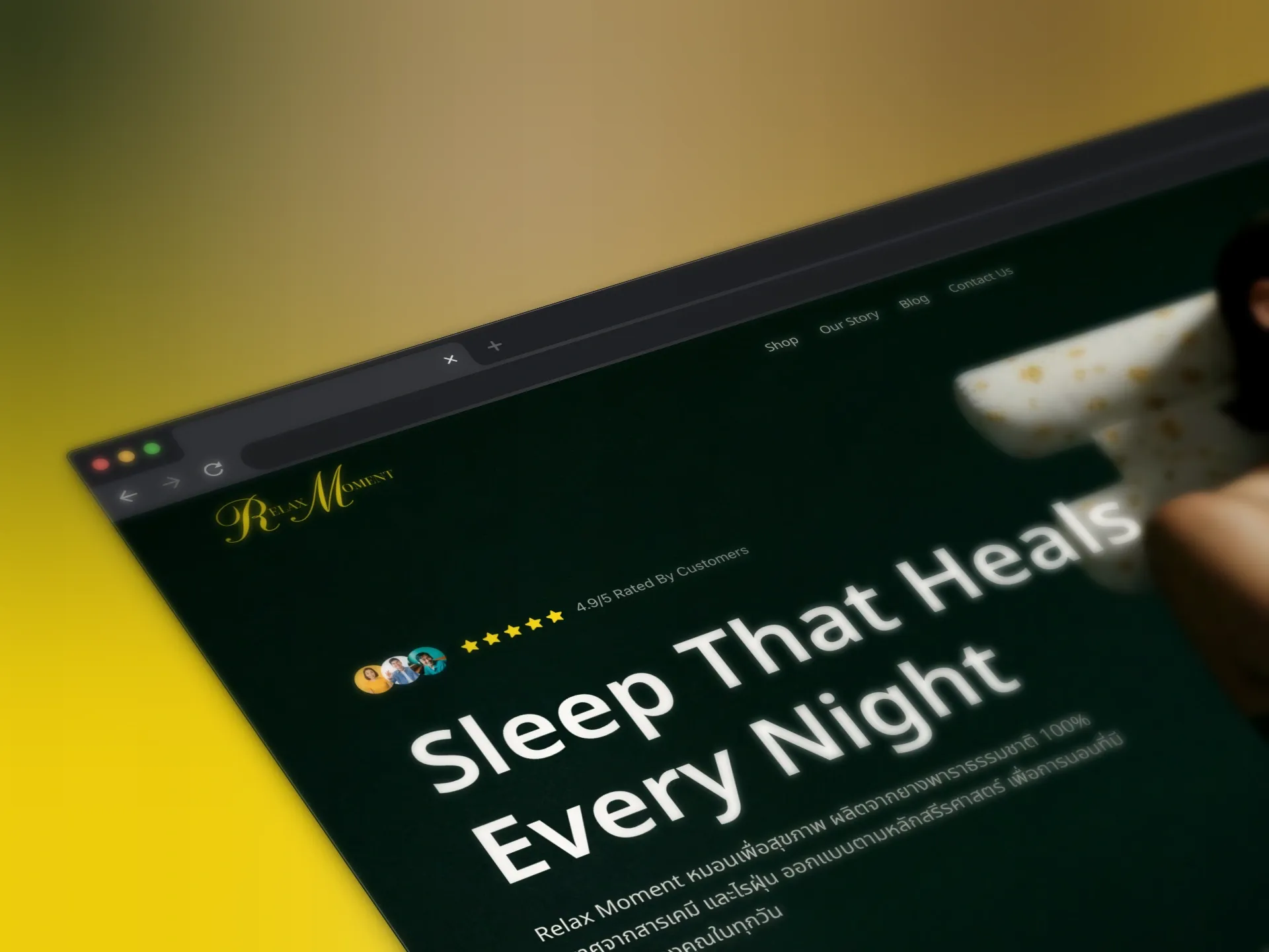 Relax Moment website design