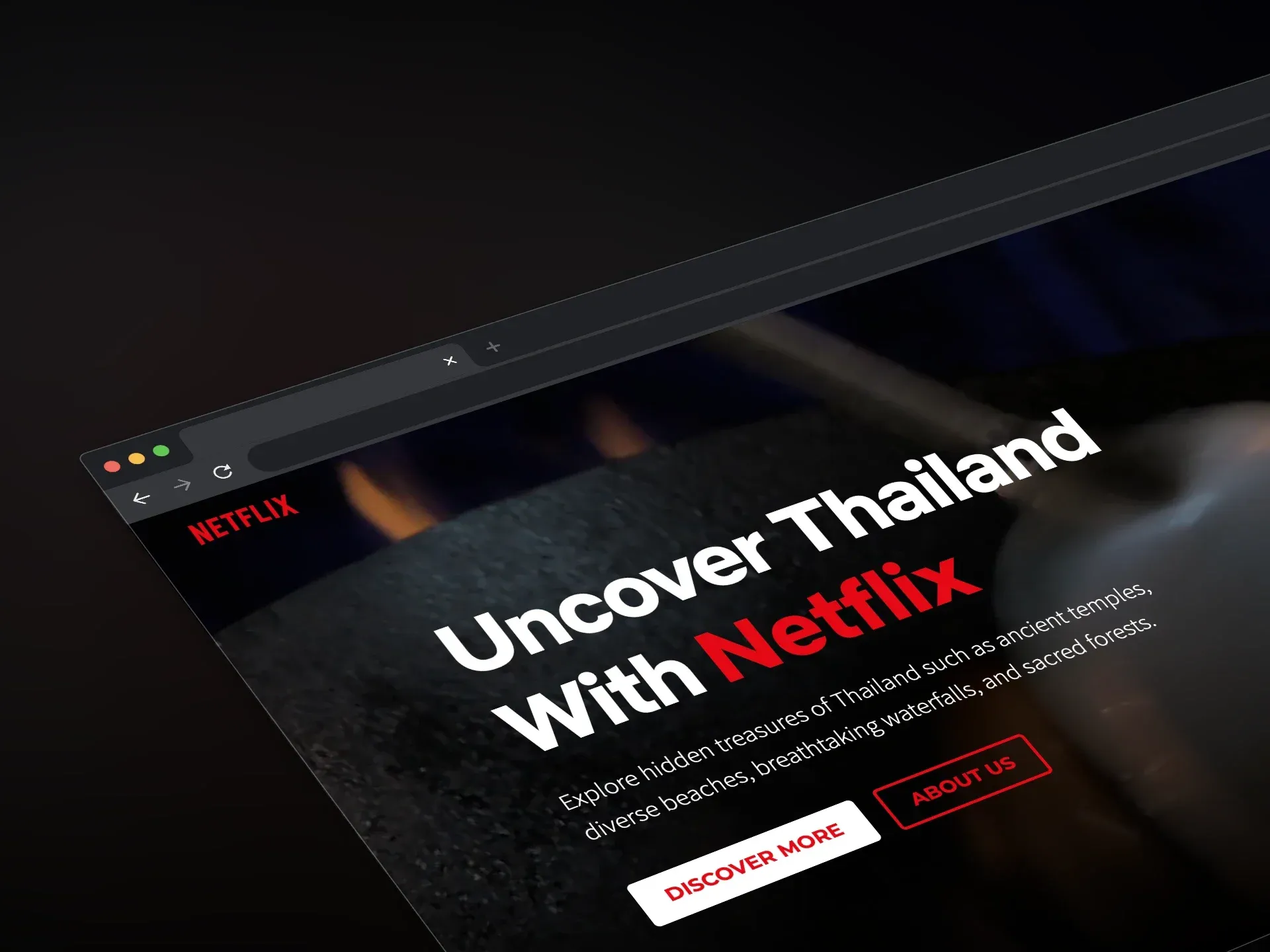 Thailand Travel Map website design